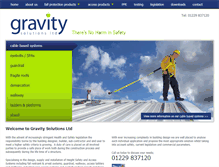 Tablet Screenshot of gravitysolutions.co.uk
